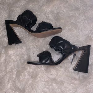 Vince Camuto block heel open toe mules